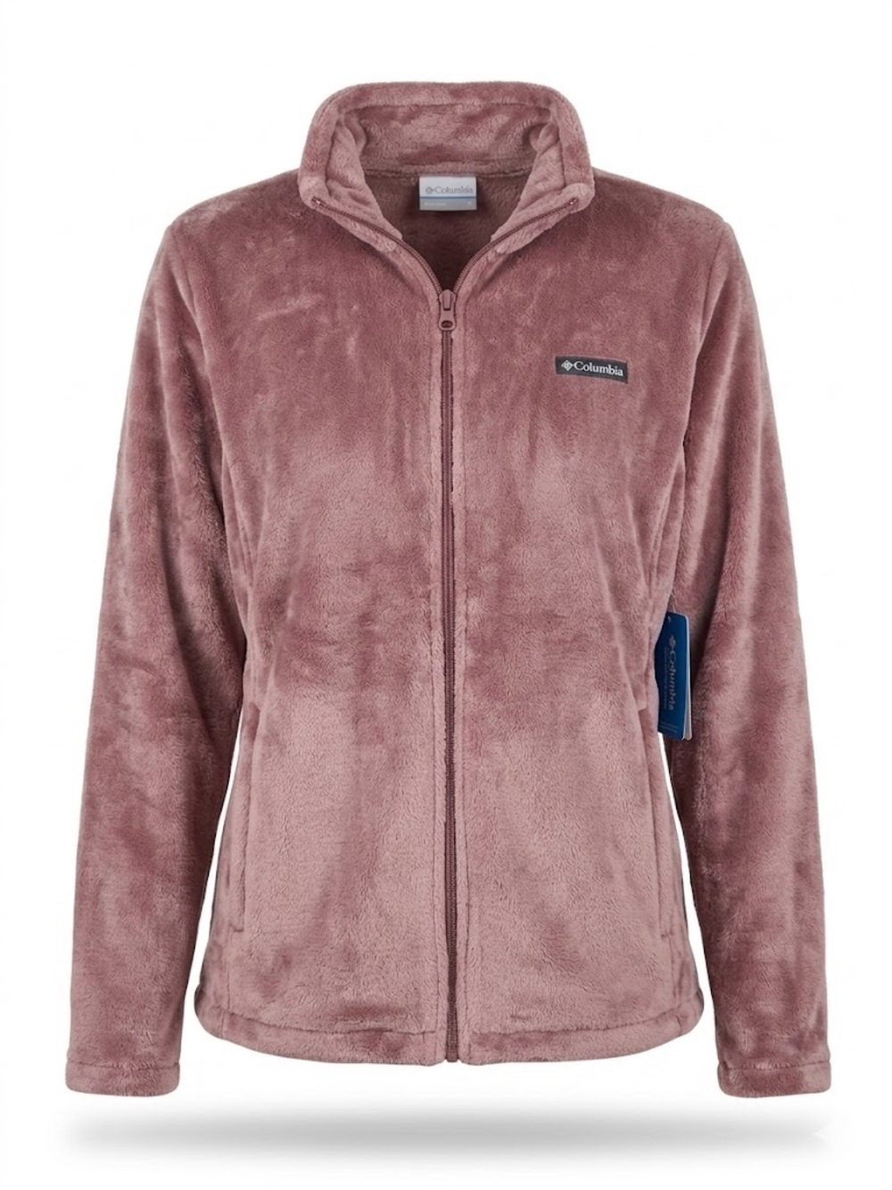 Columbia NWT Plush Cozy Full Zip Fleece Sweatshirt Sweater Jacket Mauve Size 3X